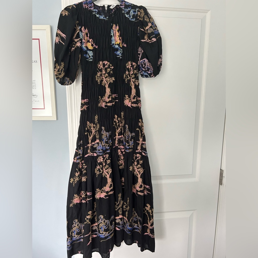 Zara toile midi dress